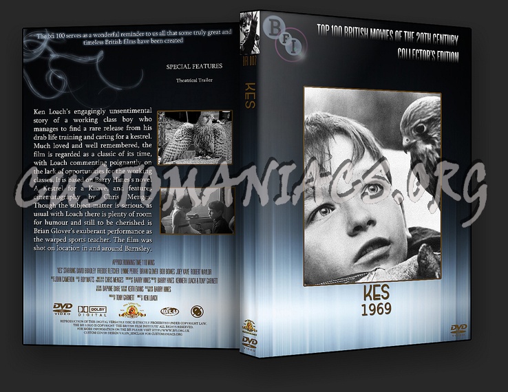 Dvd covers labels by customaniacs view single post kes the bfi