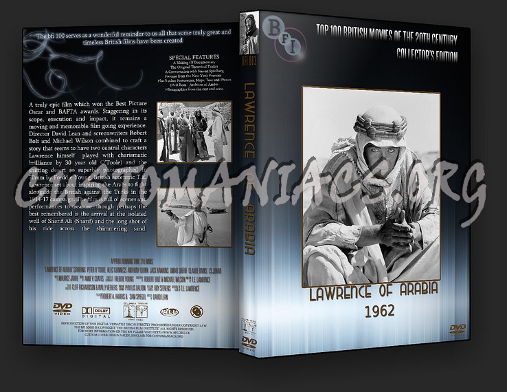 Lawrence of Arabia - The BFI Collection dvd cover