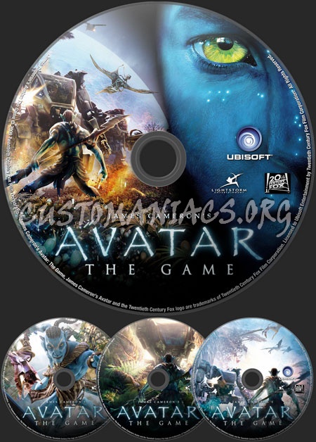 Avatar - The Game dvd label