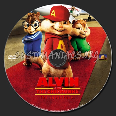 Alvin And The Chipmunks : The Squeakquel dvd label