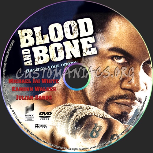 Blood And Bone dvd label
