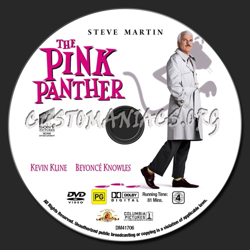 The Pink Panther dvd label