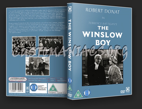 The Winslow Boy (1948) dvd cover