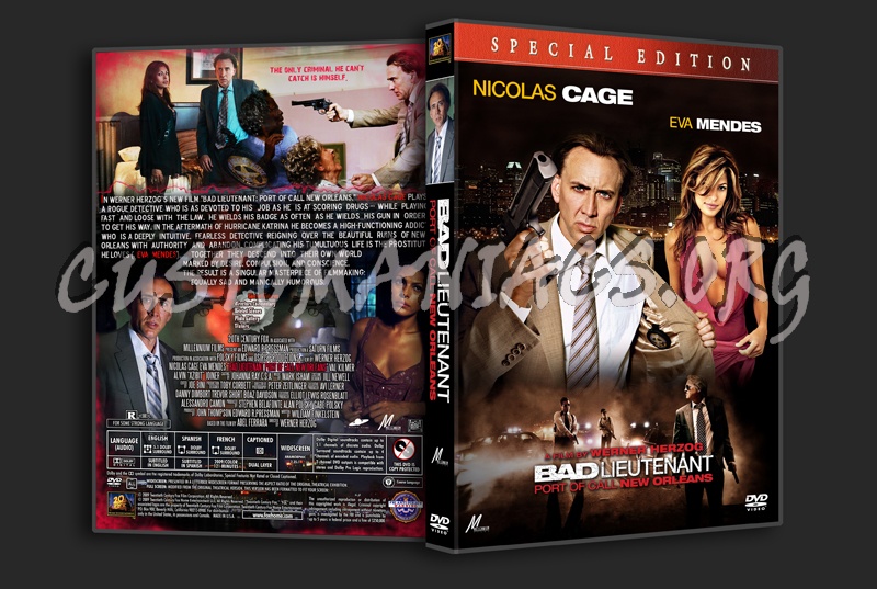 Bad Lieutenant: Port of Call New Orleans dvd cover