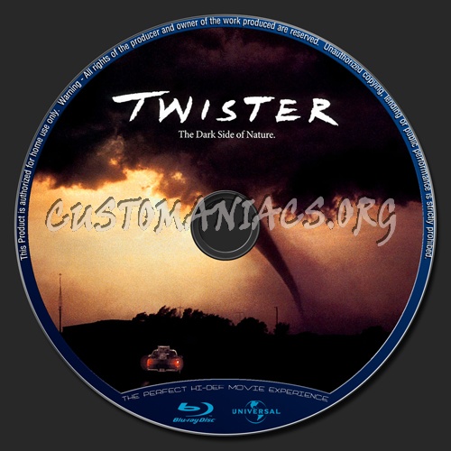 Twister (1996) blu-ray label