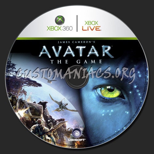 James Camerons Avatar the Game dvd label
