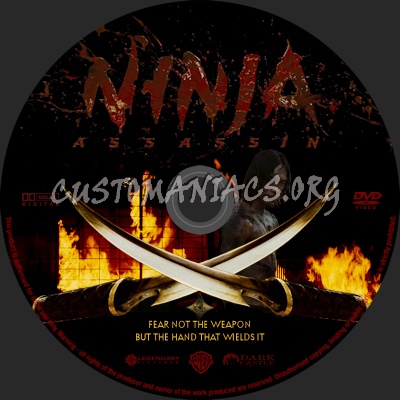 Ninja Assassin dvd label