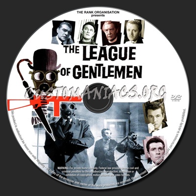 The League of Gentlemen (1960) dvd label