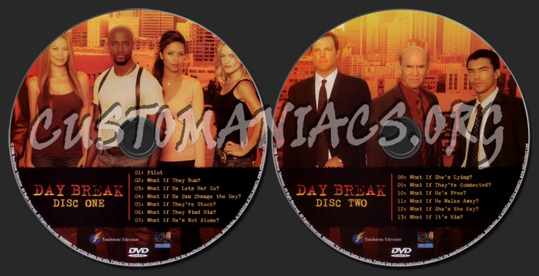 Day Break The Complete Series dvd label