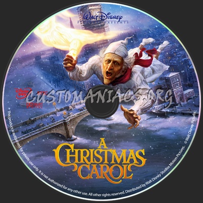 A Christmas Carol dvd label