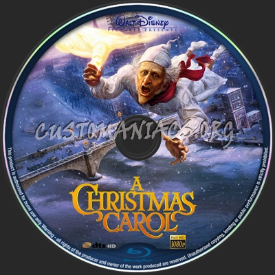 A Christmas Carol blu-ray label