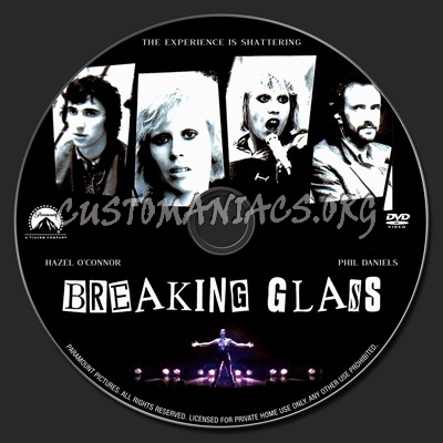 Breaking Glass dvd label