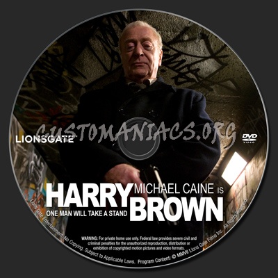 Harry Brown dvd label