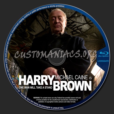 Harry Brown blu-ray label