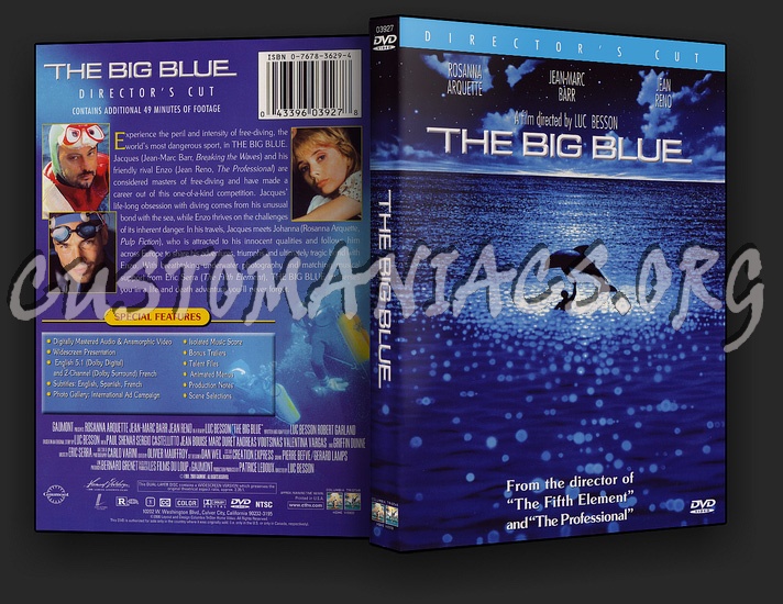 The Big Blue dvd cover