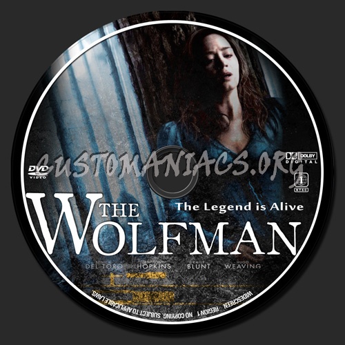 The Wolfman dvd label