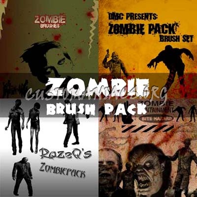 Zombie Photoshop Brushes Pack 