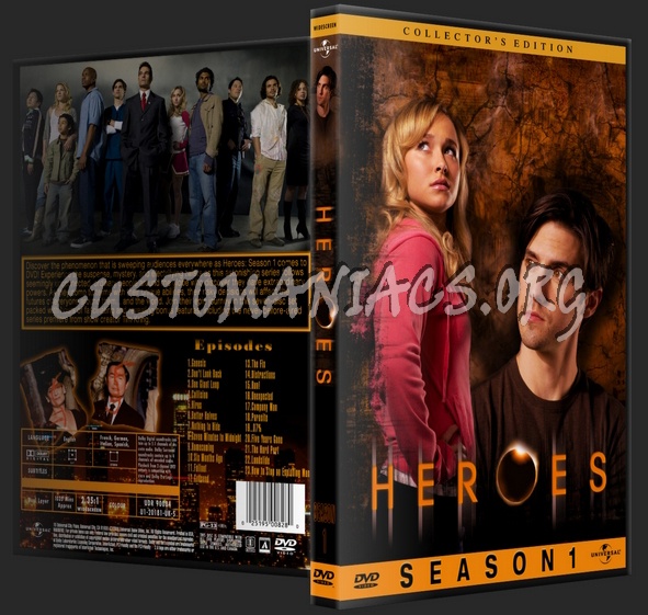 Heroes Season 1 dvd cover