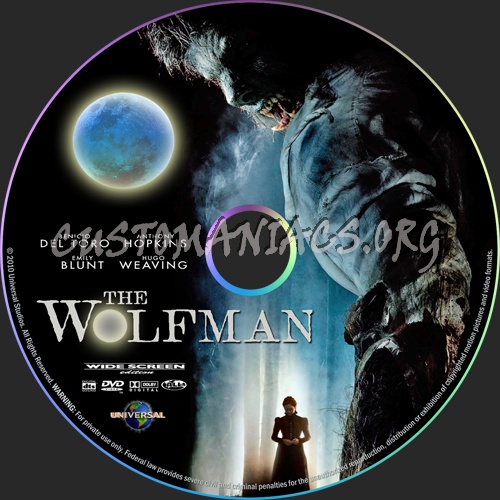 The Wolfman dvd label