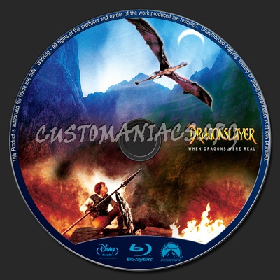 Dragonslayer blu-ray label