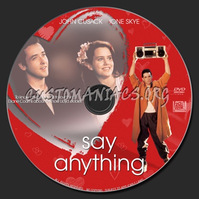 Say Anything dvd label