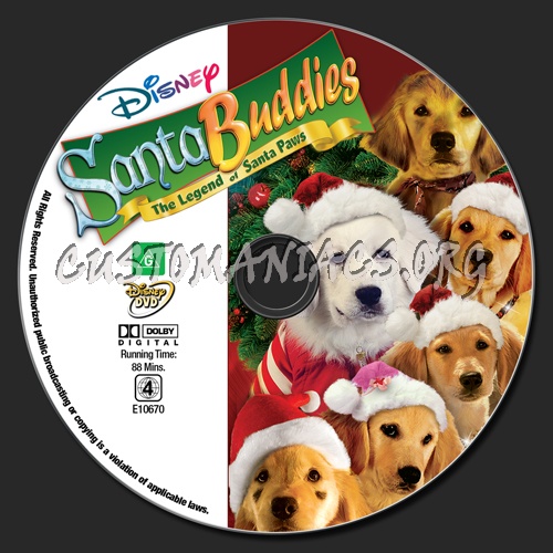 Santa Buddies dvd label