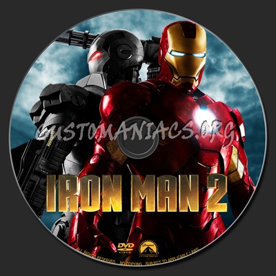 Iron Man 2 dvd label