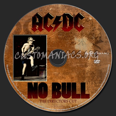 ACDC - No Bull The Directors Cut dvd label