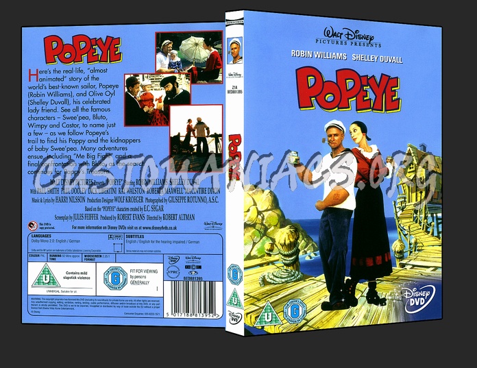 Popeye dvd cover