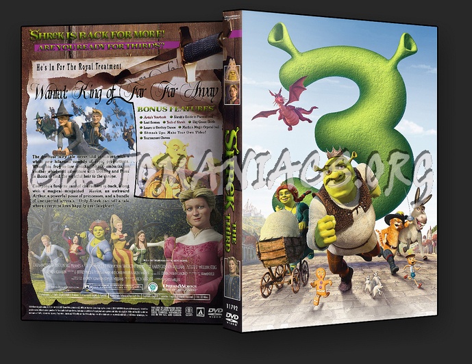 Shrek The Third dvd cover