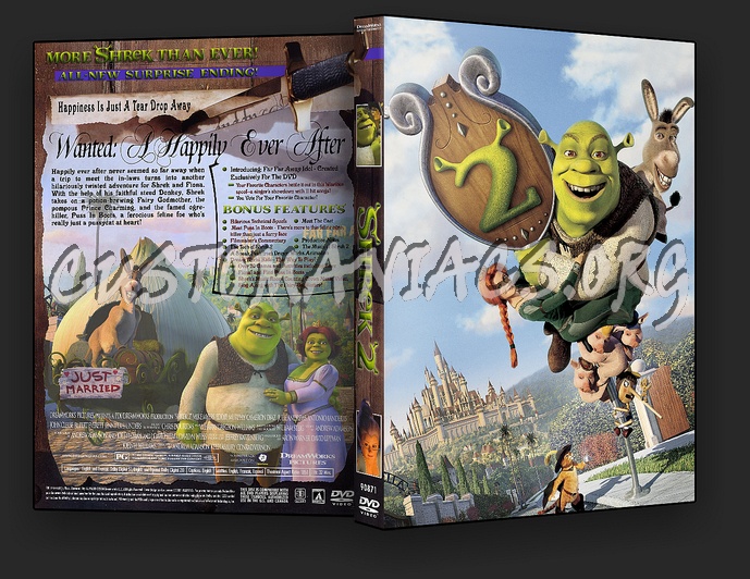 Shrek 2 dvd cover