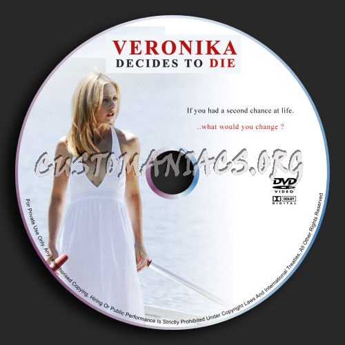 Veronika Decides To Die dvd label