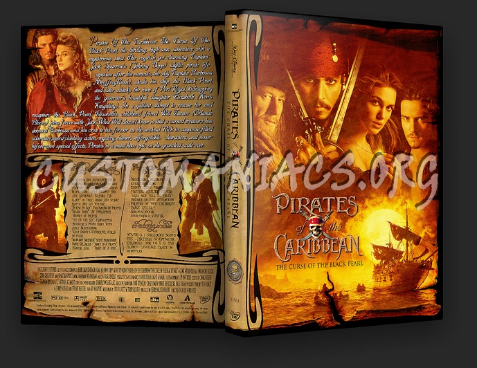 Pirates Of The Caribbean: The Curse Of The Black Pearl dvd cover