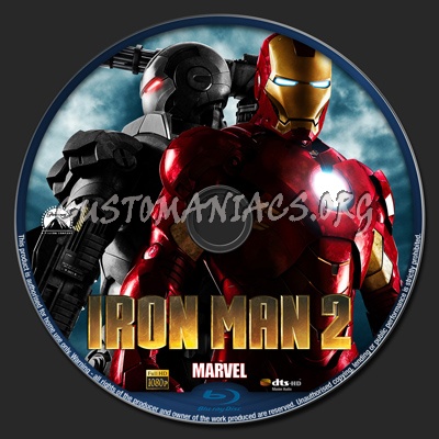 Iron Man 2 blu-ray label