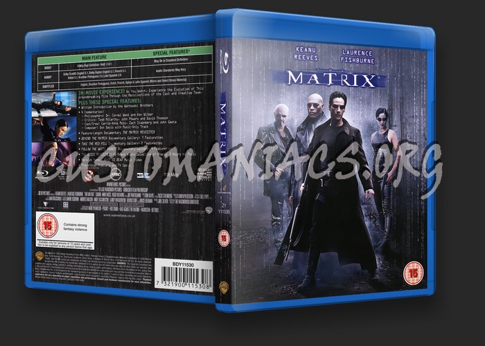 The Matrix blu-ray cover