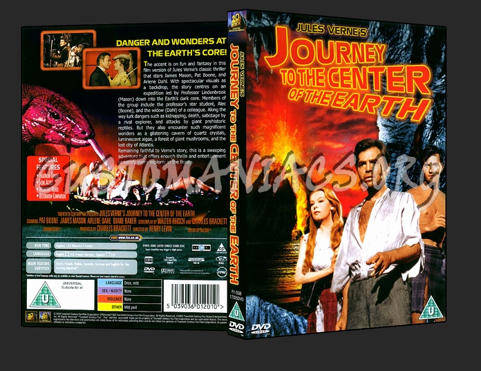Journey To The Centre Of The Earth dvd cover