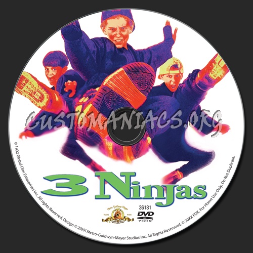 3 Ninjas dvd label