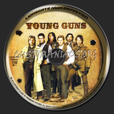 Young Guns blu-ray label