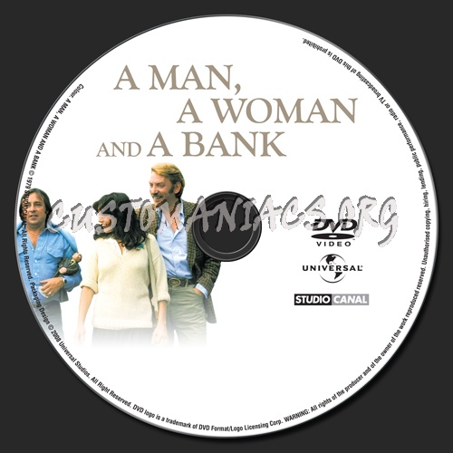 Man, A Woman and a Bank dvd label
