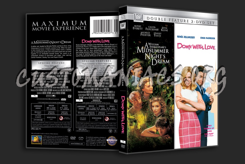 A Midsummernight's Dream / Down With Love dvd cover