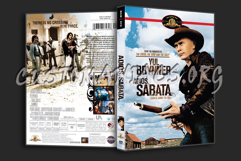 Adios, Sabata dvd cover