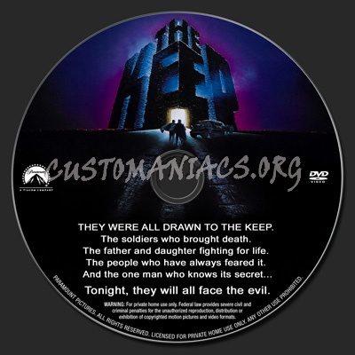 The Keep dvd label