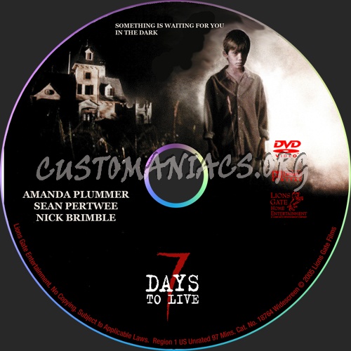 7 Days To Live dvd label