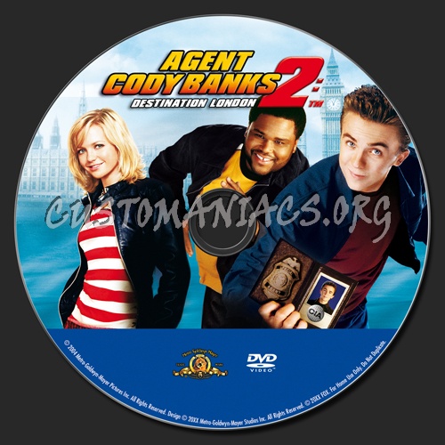 Agent Cody Banks 2 dvd label