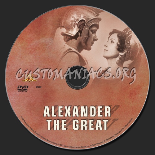 Alexander the Great dvd label