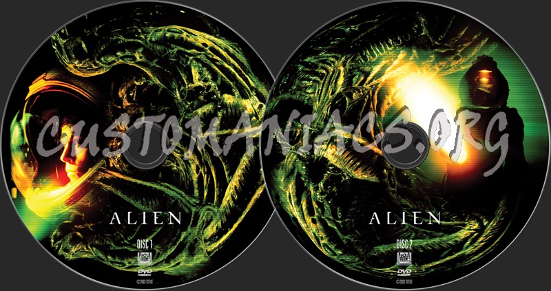Alien dvd label