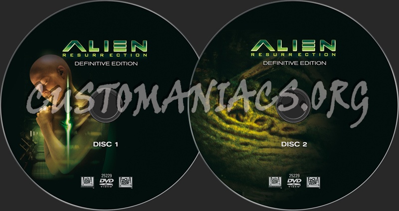 Alien Resurrection dvd label