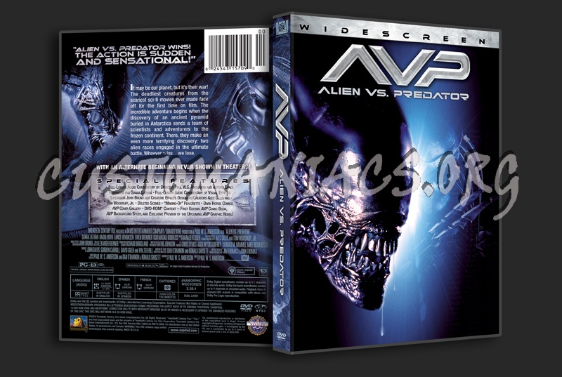 Alien vs Predator dvd cover