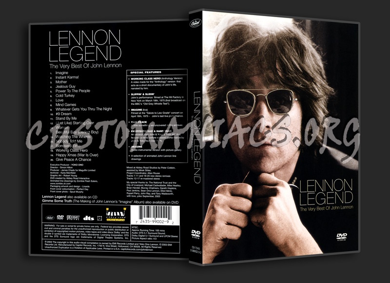 Lennon Legend - the very best of John Lennon dvd cover