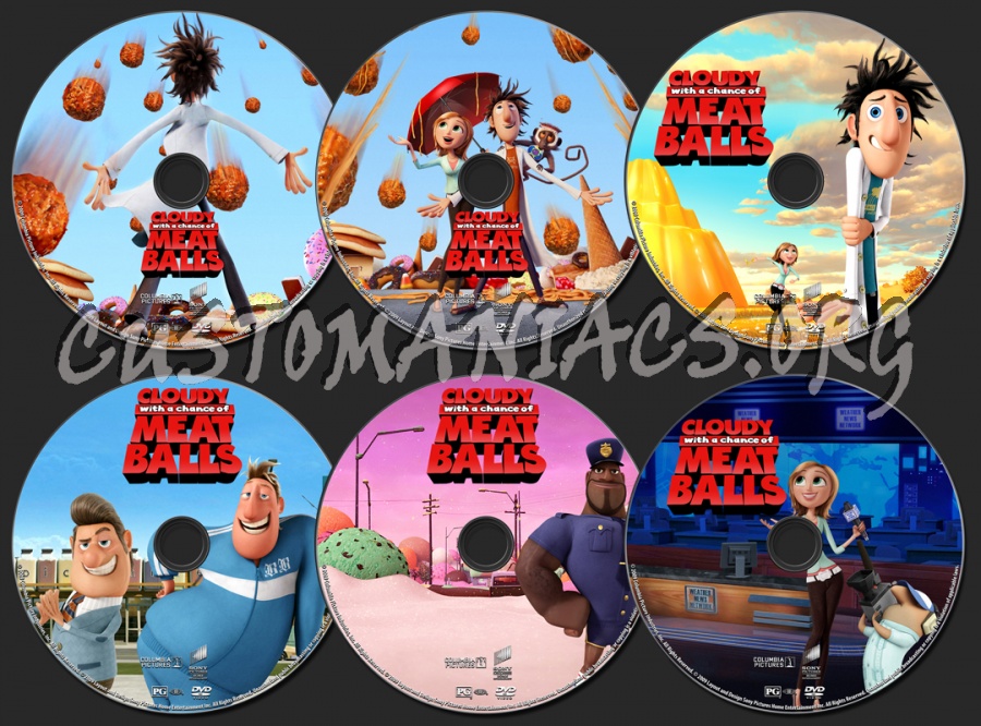 Cloudy With A Chance Of Meatballs dvd label